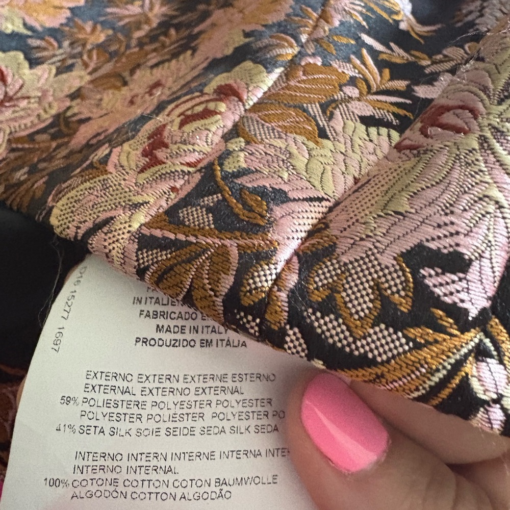 NWT Etro Multicolor Floral Jacquard Blouse - Picture 7 of 9